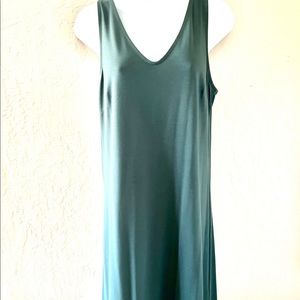 Hunter green Banana dress with back tie